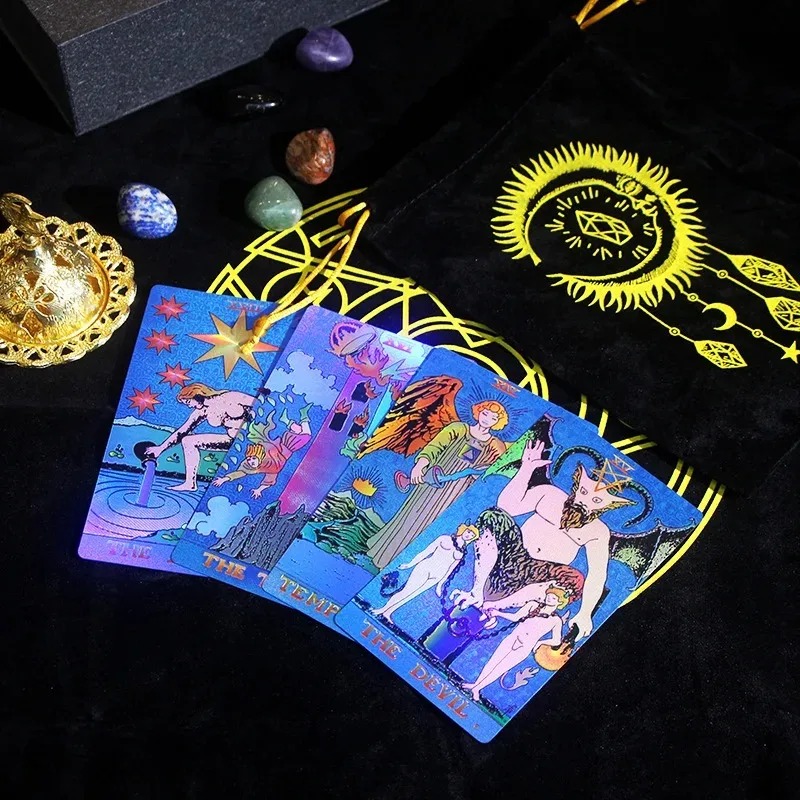 রাশিচক্র-থিমযুক্ত সংগ্রহযোগ্য সংস্করণ - Mystic’s Treasure Tarot & Crystal Set